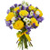 bouquet of yellow roses and irises. India