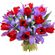 bouquet of tulips and irises. India